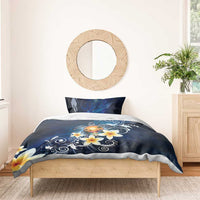 Hawaii Honu Bedding Set Polynesian Curves Plumeria - Polynesian Pride