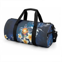 Hawaii Honu Duffle Bag Polynesian Curves Plumeria