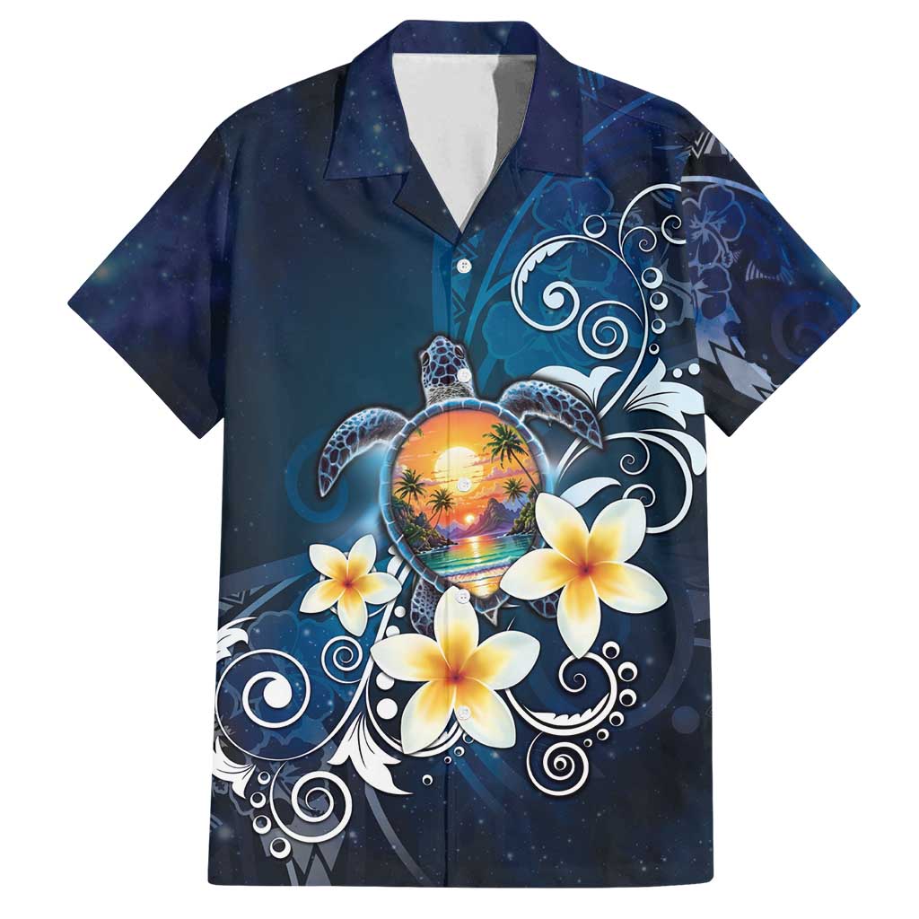 Hawaii Honu Family Matching Long Sleeve Bodycon Dress and Hawaiian Shirt Polynesian Curves Plumeria - Polynesian Pride