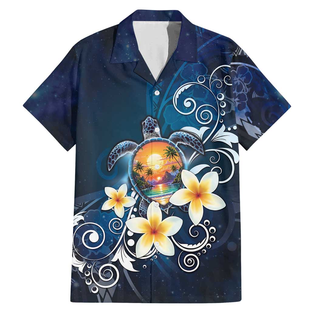 Hawaii Honu Family Matching Mermaid Dress and Hawaiian Shirt Polynesian Curves Plumeria - Polynesian Pride