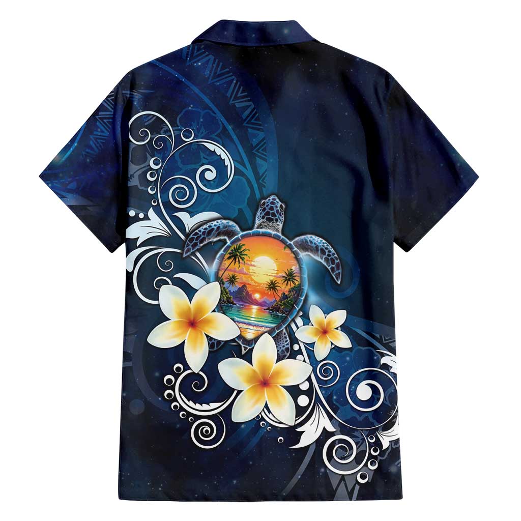 Hawaii Honu Family Matching Off Shoulder Maxi Dress and Hawaiian Shirt Polynesian Curves Plumeria - Polynesian Pride