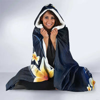 Hawaii Honu Hooded Blanket Polynesian Curves Plumeria - Polynesian Pride