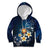 Hawaii Honu Kid Hoodie Polynesian Curves Plumeria - Polynesian Pride