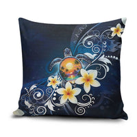 Hawaii Honu Pillow Cover Polynesian Curves Plumeria - Polynesian Pride
