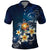 Hawaii Honu Polo Shirt Polynesian Curves Plumeria - Polynesian Pride