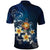 Hawaii Honu Polo Shirt Polynesian Curves Plumeria - Polynesian Pride