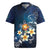 Hawaii Honu Rugby Jersey Polynesian Curves Plumeria - Polynesian Pride