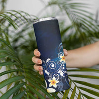 Hawaii Honu Skinny Tumbler Polynesian Curves Plumeria - Polynesian Pride
