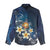 Hawaii Honu Women Casual Shirt Polynesian Curves Plumeria - Polynesian Pride