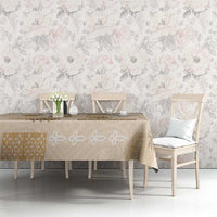 Vintage Lapita Tablecloth Iconic Double Face Pattern Beige LT05 - Polynesian Pride