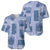 Vintage Lapita Baseball Jersey Iconic Double Face Pattern Blue