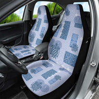 Vintage Lapita Car Seat Cover Iconic Double Face Pattern Blue