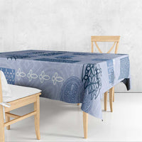 Vintage Lapita Tablecloth Iconic Double Face Pattern Blue LT05 - Polynesian Pride
