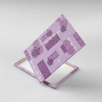 Vintage Lapita Canvas Wall Art Iconic Double Face Pattern Violet