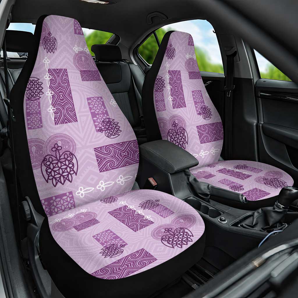 Vintage Lapita Car Seat Cover Iconic Double Face Pattern Violet