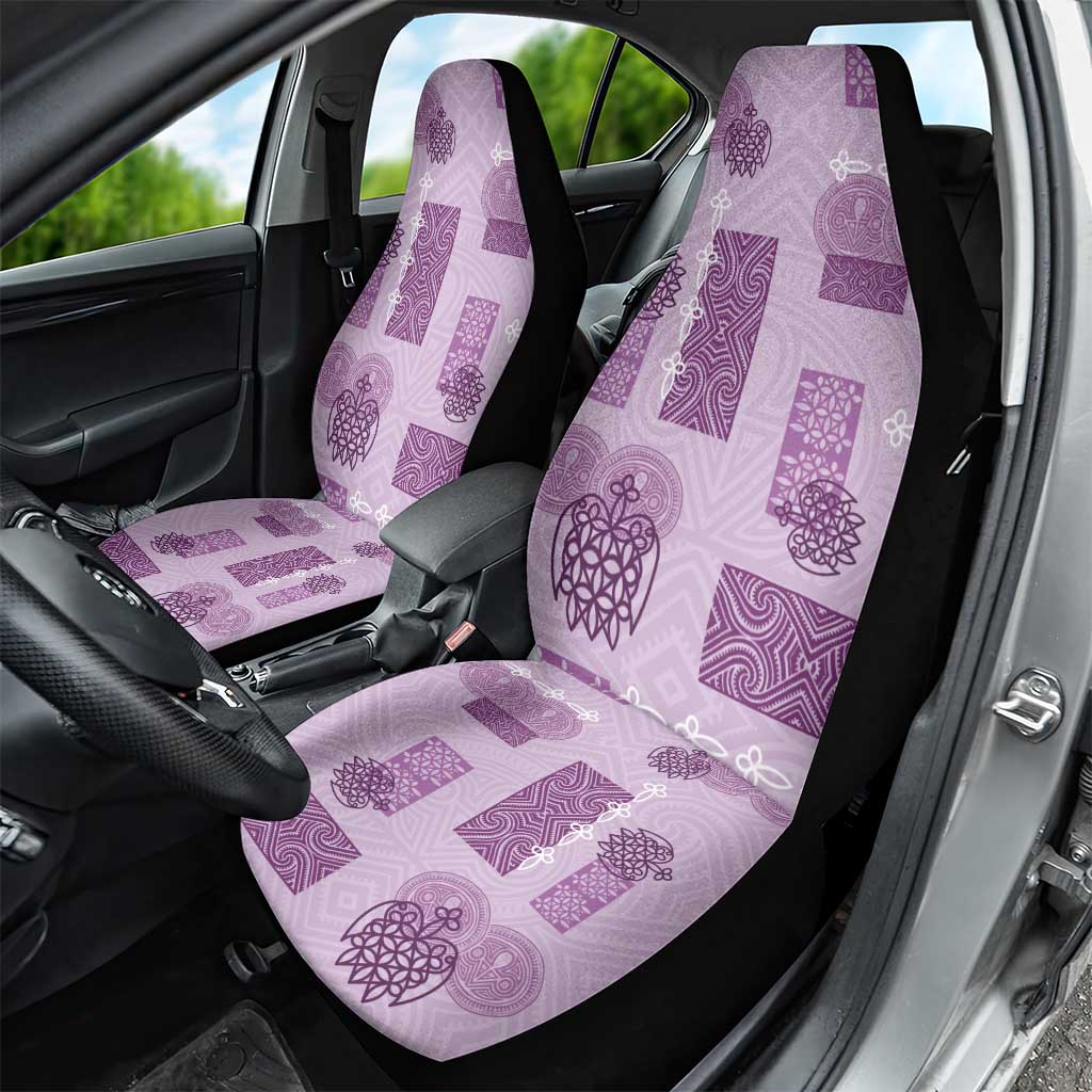 Vintage Lapita Car Seat Cover Iconic Double Face Pattern Violet