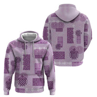 Vintage Lapita Hoodie Iconic Double Face Pattern Violet