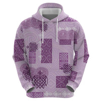 Vintage Lapita Hoodie Iconic Double Face Pattern Violet