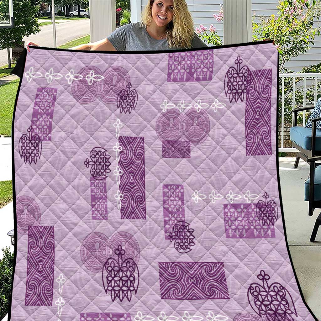 Vintage Lapita Quilt Iconic Double Face Pattern Violet