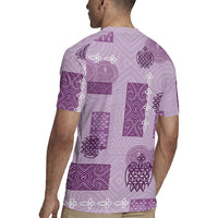 Vintage Lapita Rugby Jersey Iconic Double Face Pattern Violet