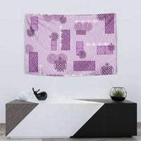 Vintage Lapita Tapestry Iconic Double Face Pattern Violet