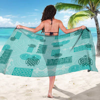 Vintage Lapita Sarong Iconic Double Face Pattern Turquoise LT05 - Polynesian Pride