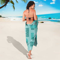Vintage Lapita Sarong Iconic Double Face Pattern Turquoise LT05 - Polynesian Pride