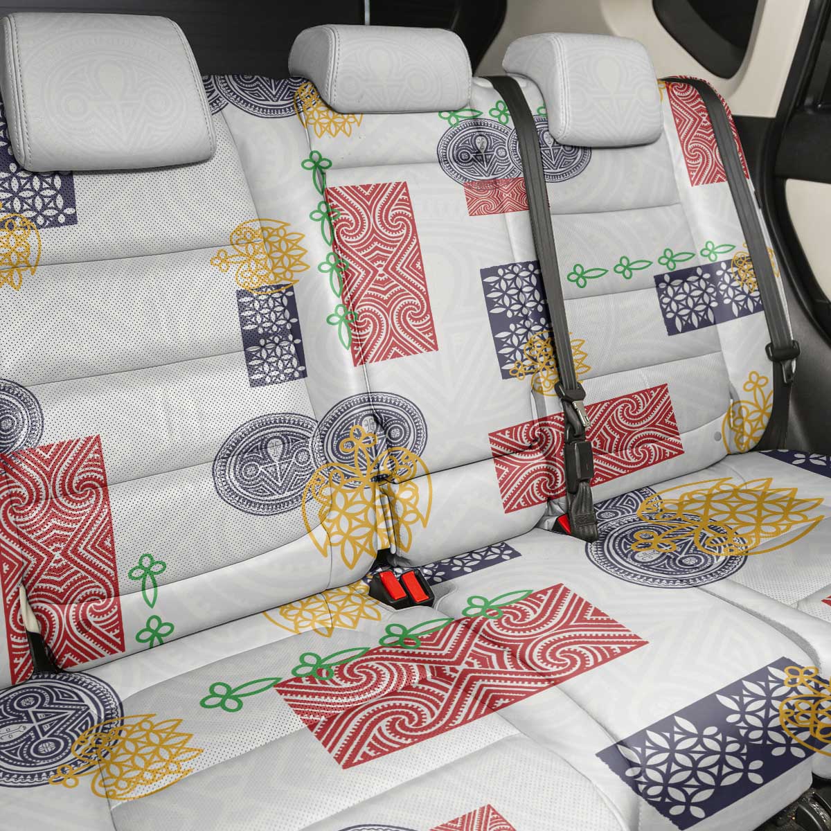Vintage Lapita Back Car Seat Cover Iconic Double Face Pattern