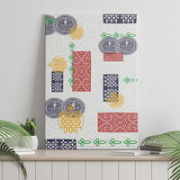Vintage Lapita Canvas Wall Art Iconic Double Face Pattern
