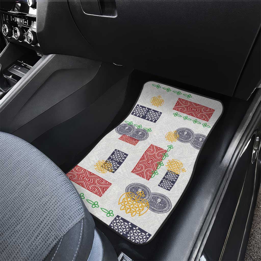 Vintage Lapita Car Mats Iconic Double Face Pattern