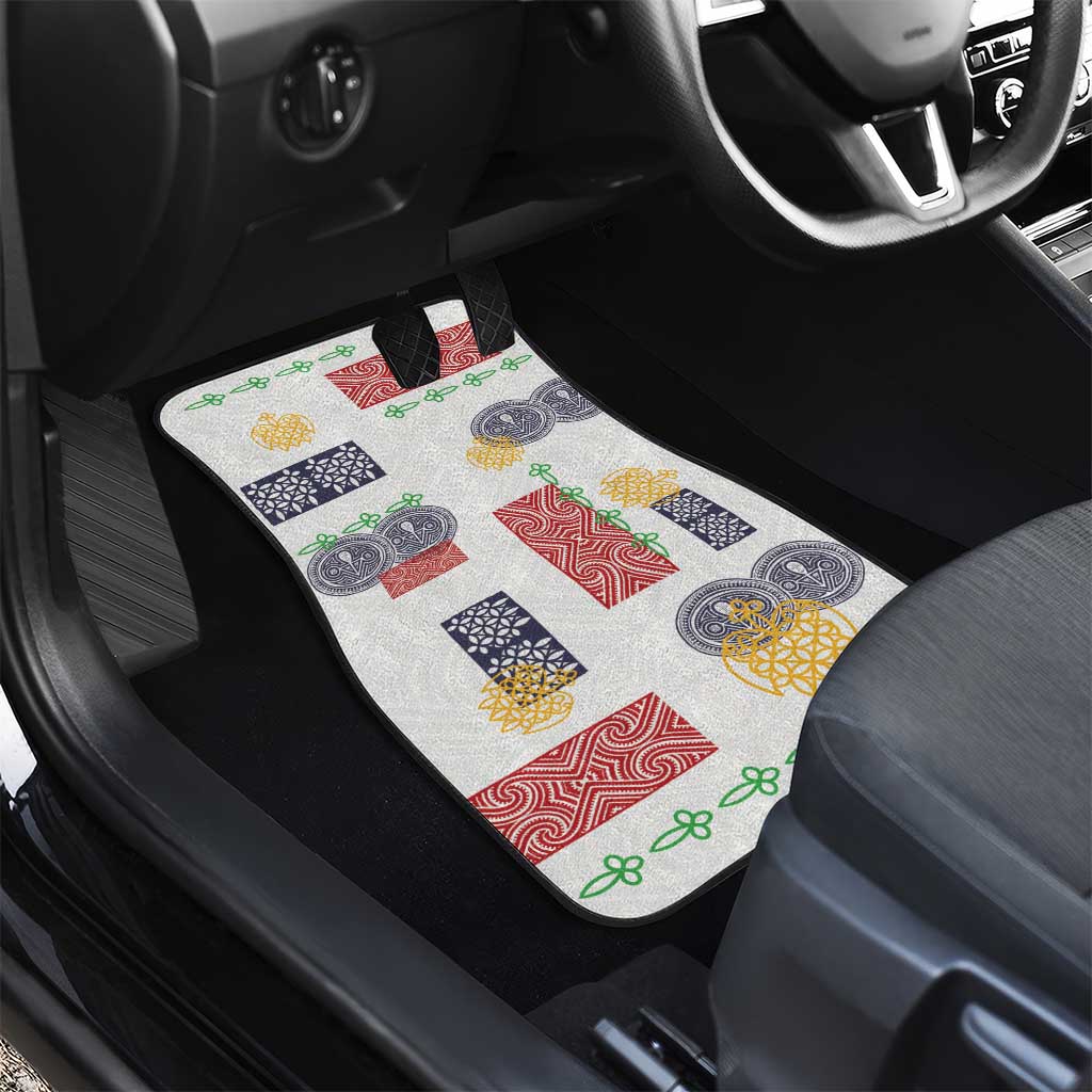 Vintage Lapita Car Mats Iconic Double Face Pattern