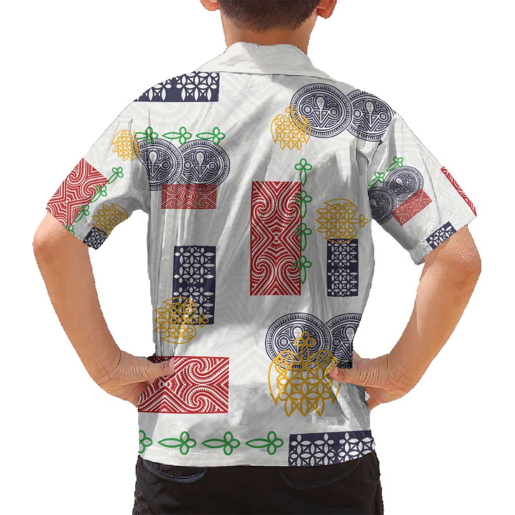 Vintage Lapita Family Matching Long Sleeve Bodycon Dress and Hawaiian Shirt Iconic Double Face Pattern LT05 - Polynesian Pride