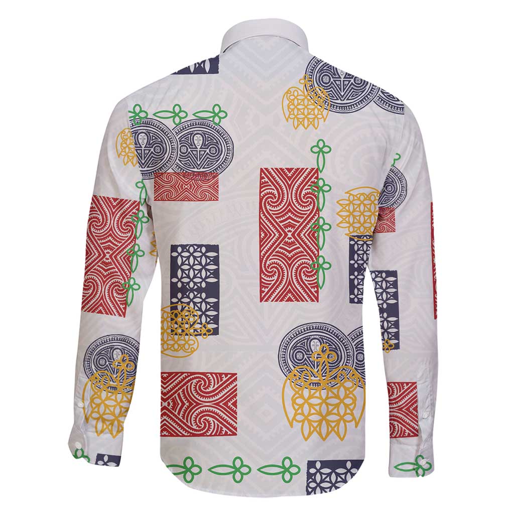 Vintage Lapita Family Matching Off Shoulder Short Dress and Hawaiian Shirt Iconic Double Face Pattern