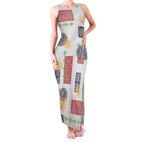Vintage Lapita Family Matching Tank Maxi Dress and Hawaiian Shirt Iconic Double Face Pattern LT05 Mom's Dress Colorful - Polynesian Pride