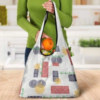 Vintage Lapita Grocery Bag Iconic Double Face Pattern LT05 - Polynesian Pride