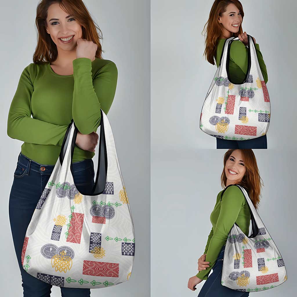 Vintage Lapita Grocery Bag Iconic Double Face Pattern LT05 - Polynesian Pride