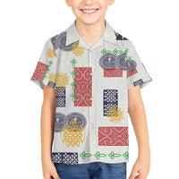 Vintage Lapita Kid Hawaiian Shirt Iconic Double Face Pattern LT05 Kid Colorful - Polynesian Pride
