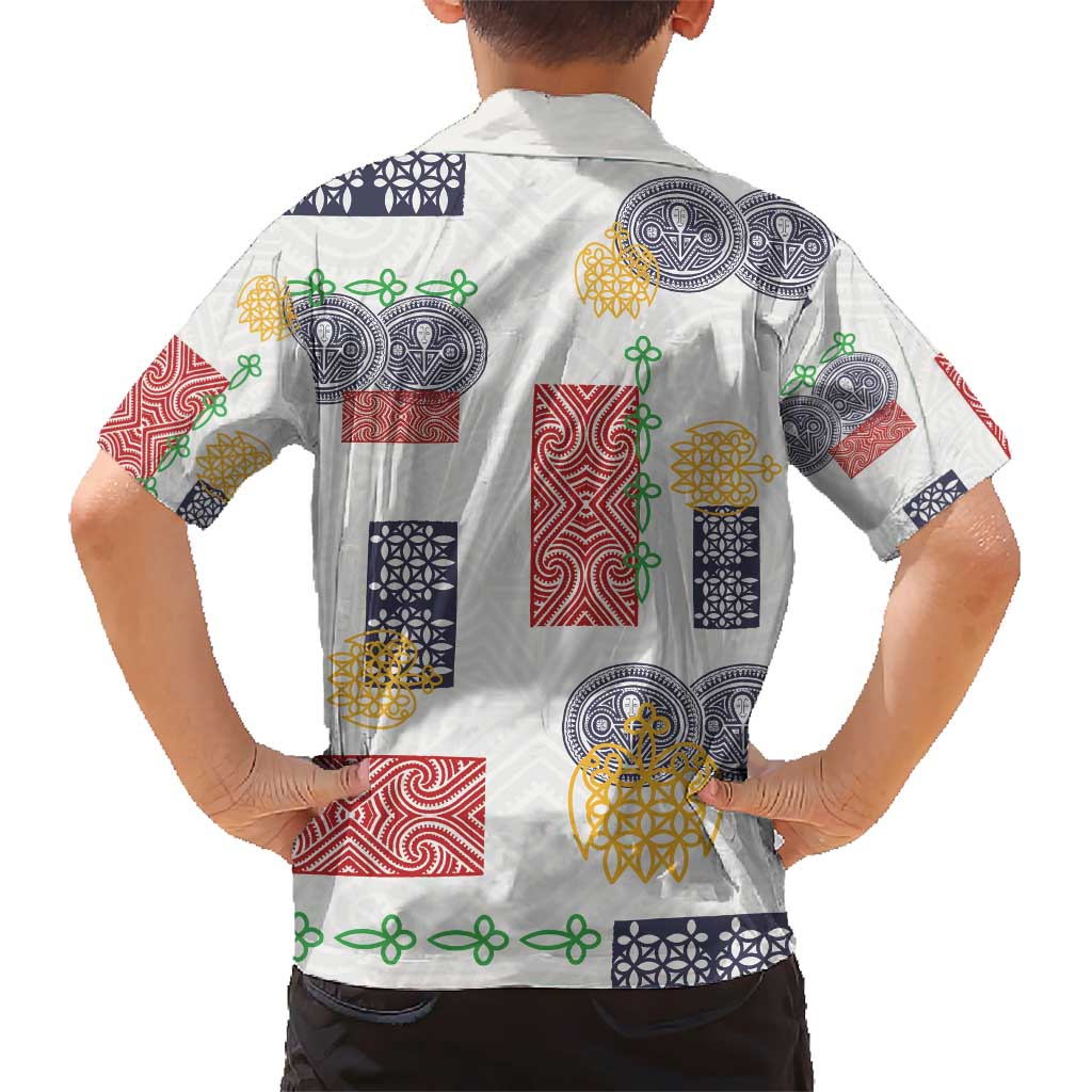 Vintage Lapita Kid Hawaiian Shirt Iconic Double Face Pattern LT05 - Polynesian Pride