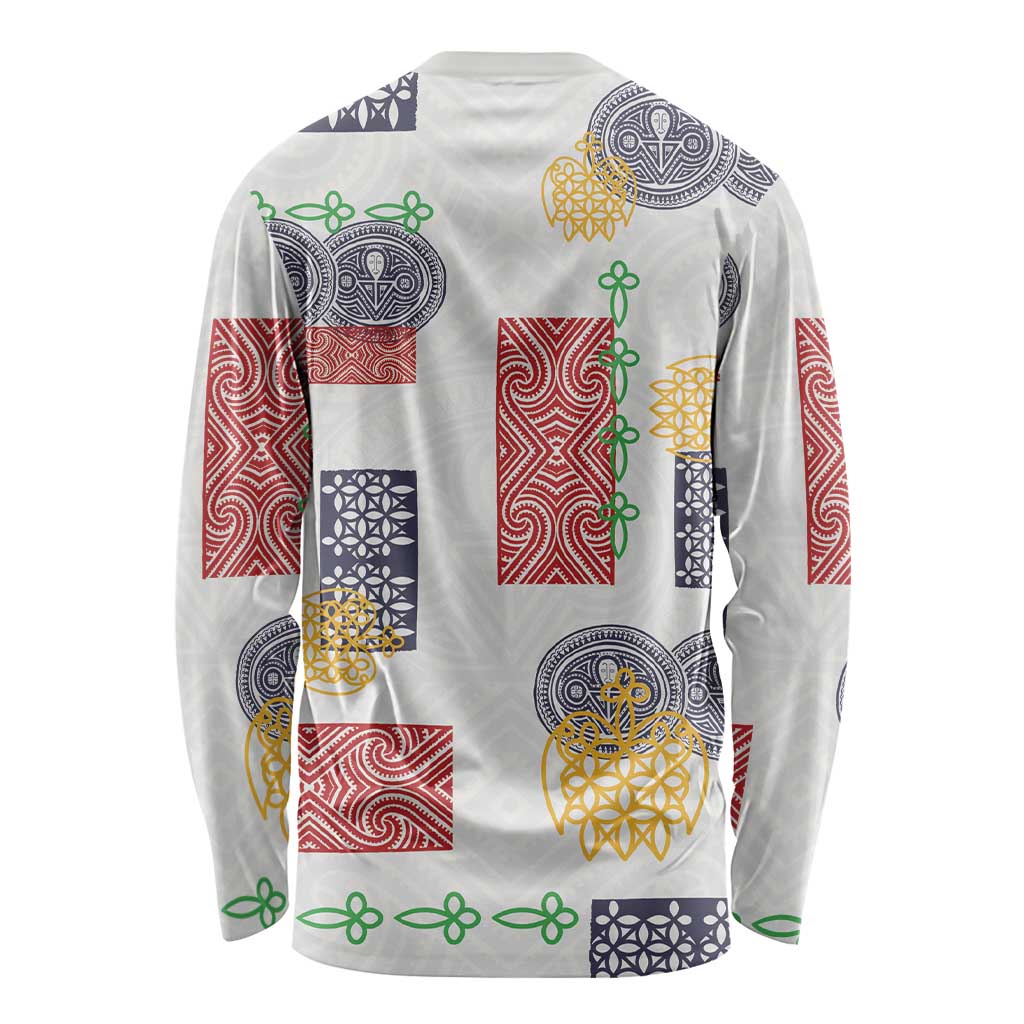 Vintage Lapita Long Sleeve Shirt Iconic Double Face Pattern