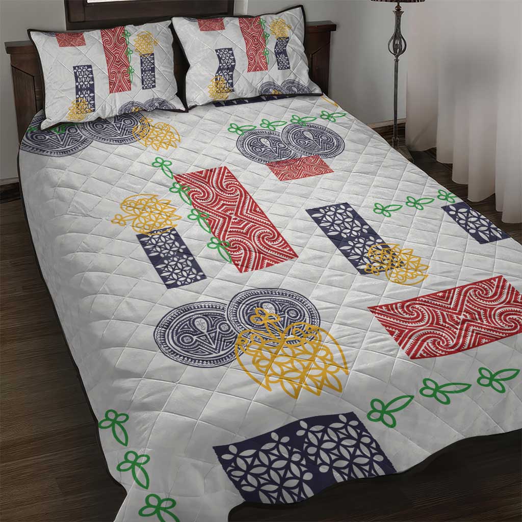 Vintage Lapita Quilt Bed Set Iconic Double Face Pattern