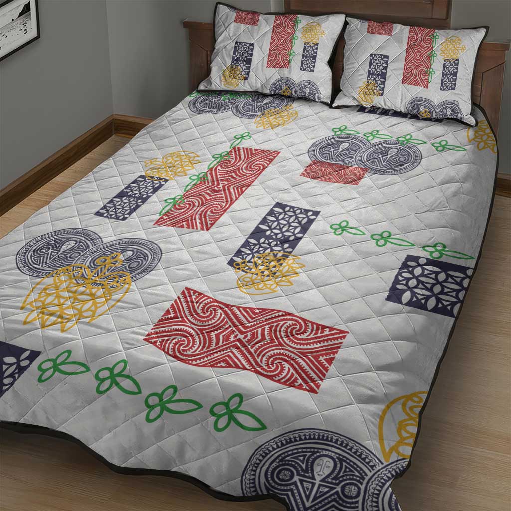 Vintage Lapita Quilt Bed Set Iconic Double Face Pattern