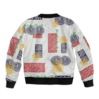 Vintage Lapita Sleeve Zip Bomber Jacket Iconic Double Face Pattern LT05 - Polynesian Pride
