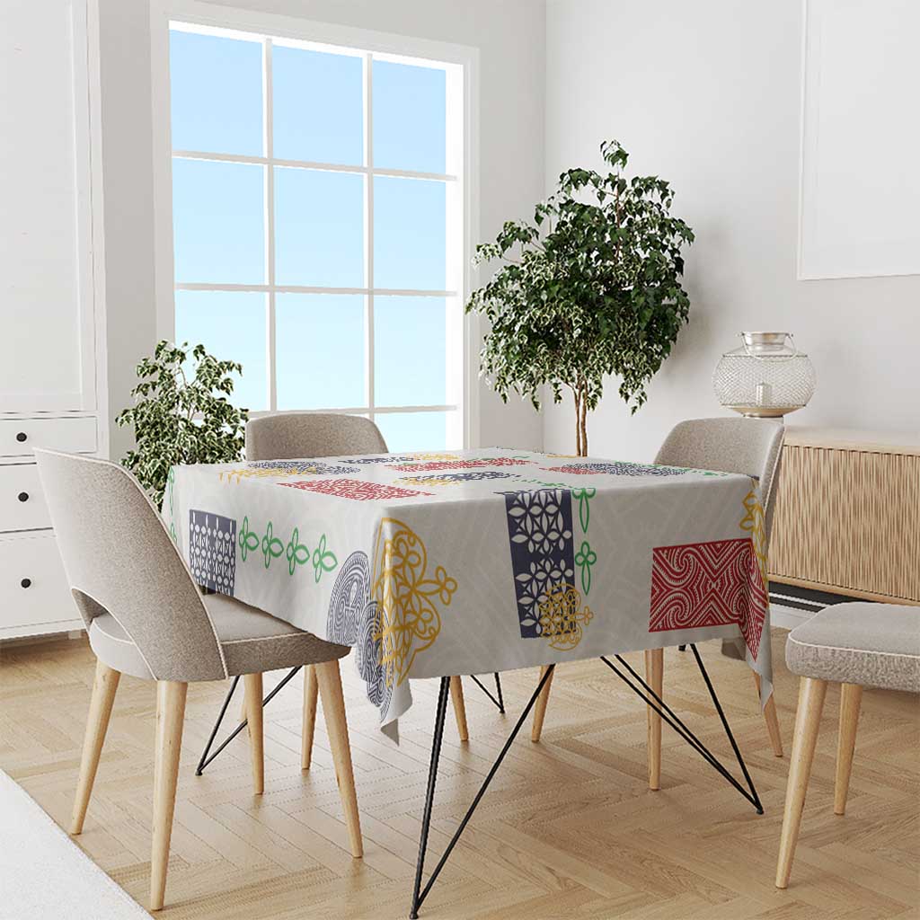 Vintage Lapita Tablecloth Iconic Double Face Pattern LT05 - Polynesian Pride