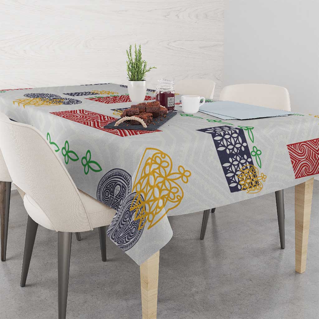 Vintage Lapita Tablecloth Iconic Double Face Pattern LT05 - Polynesian Pride