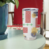 Vintage Lapita Tumbler Cup Iconic Double Face Pattern LT05 - Polynesian Pride