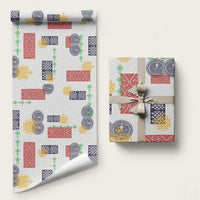 Vintage Lapita Wrapping Paper Iconic Double Face Pattern LT05 58" × 23" Colorful - Polynesian Pride