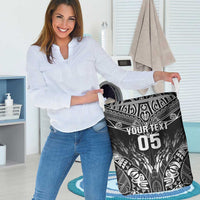 Custom New Zealand Fishing Laundry Basket Aotearoa Maori Koru - Polynesian Pride