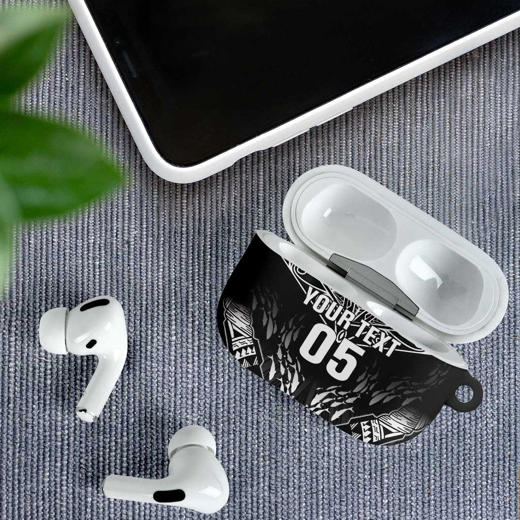 Custom New Zealand Fishing AirPods Case Aotearoa Maori Koru - Polynesian Pride