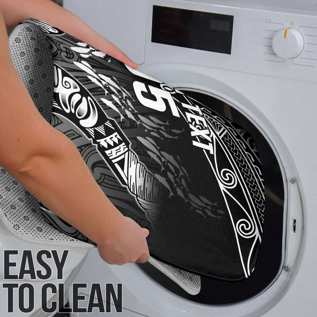 Custom New Zealand Fishing Bathroom Set Aotearoa Maori Koru - Polynesian Pride