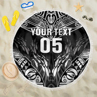 Custom New Zealand Fishing Beach Blanket Aotearoa Maori Koru - Polynesian Pride